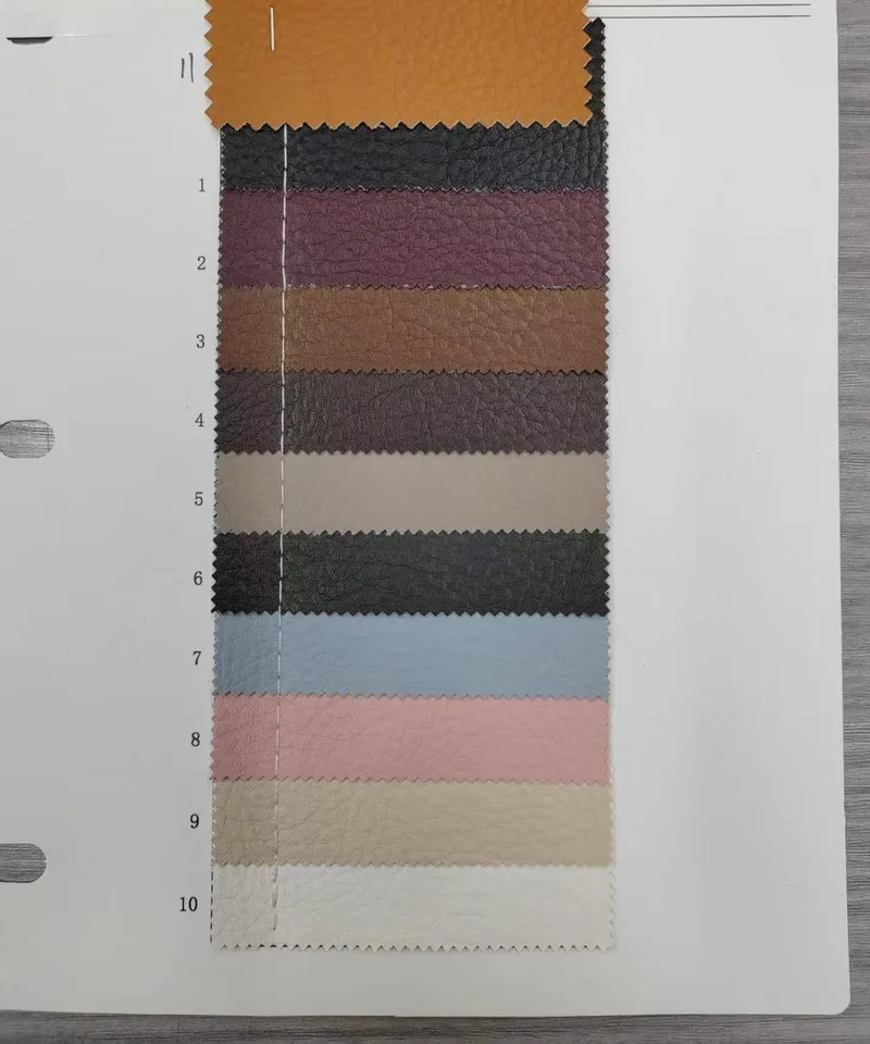 Large lychee-grain PU leather
