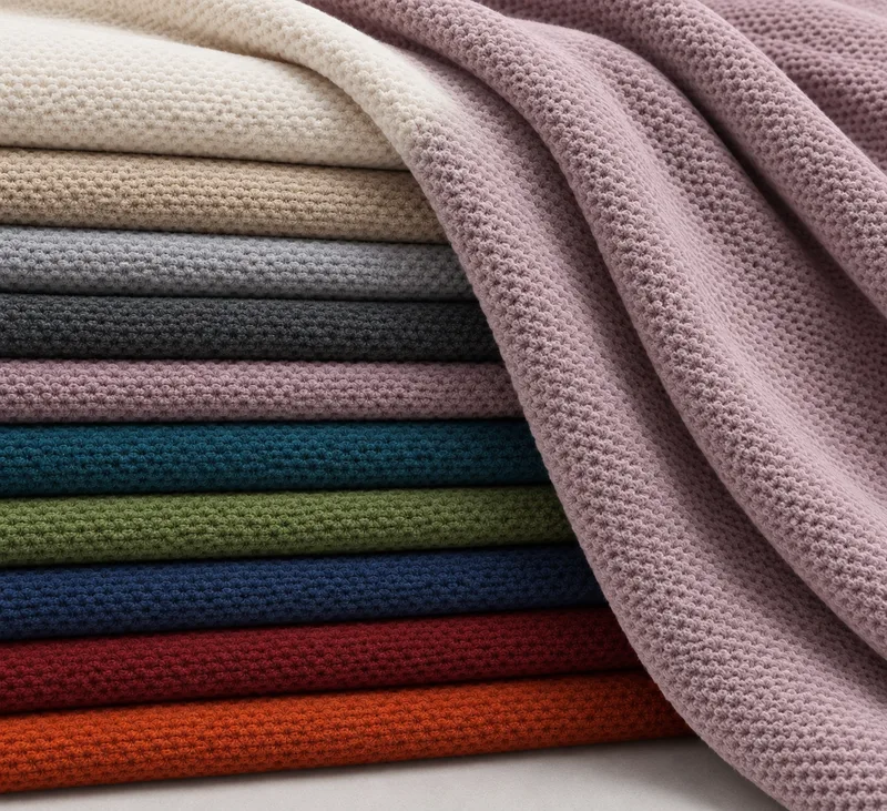 W002 Spandex honeycomb double-brushed single-raised fleece